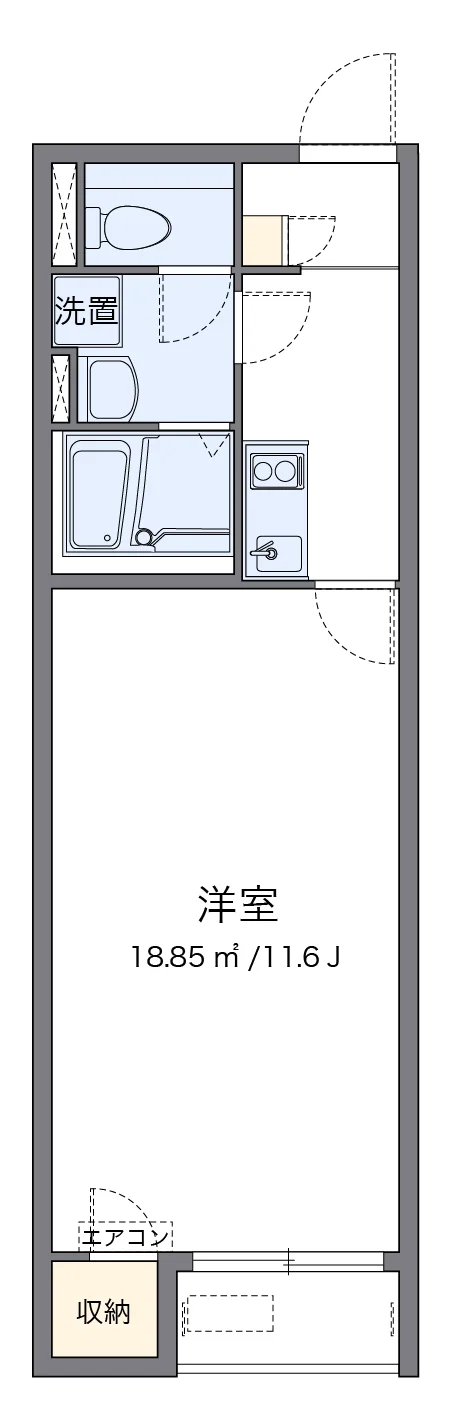 代表的な間取のため実際の間取とは異なる場合があります