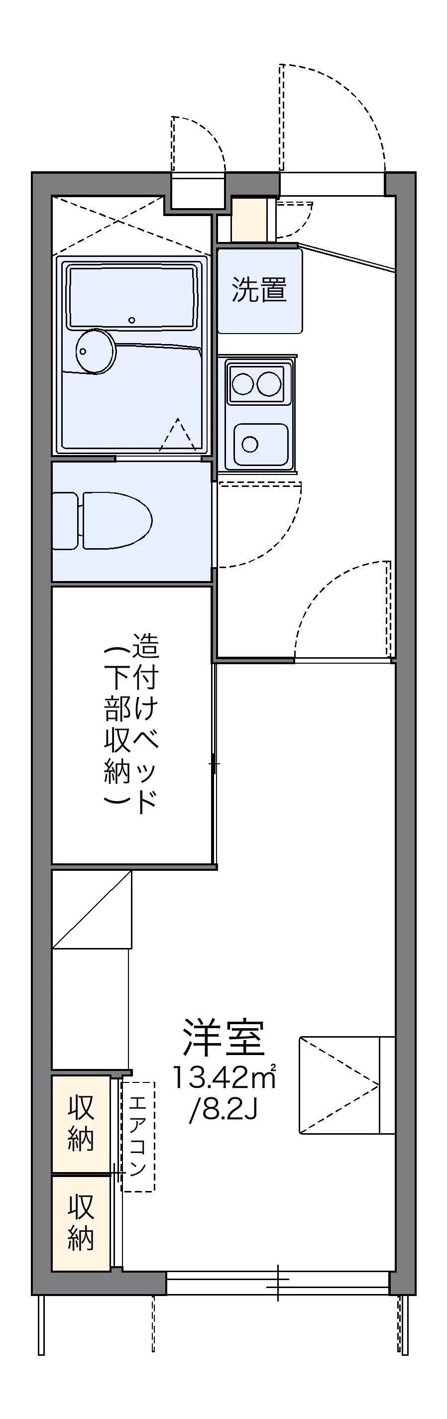 代表的な間取のため実際の間取とは異なる場合があります