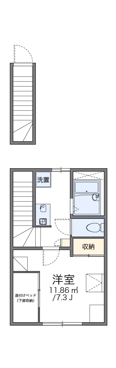 代表的な間取のため実際の間取とは異なる場合があります