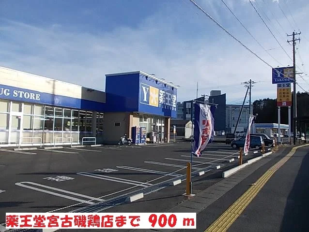 薬王堂宮古磯鶏店まで900m