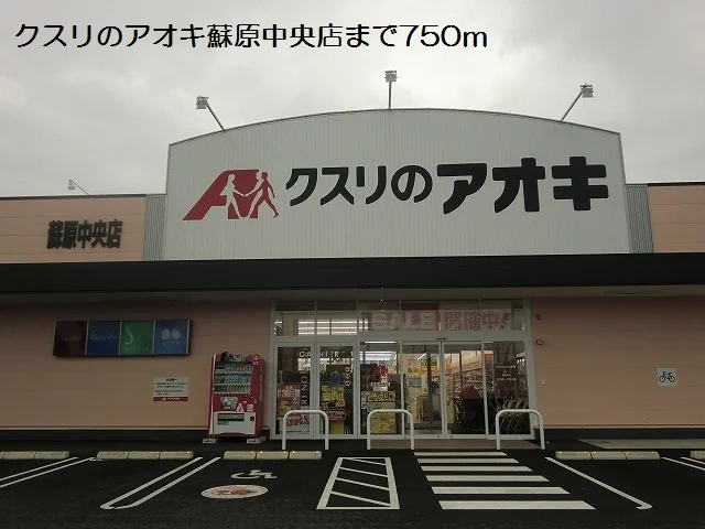 クスリのアオキ蘇原中央店まで750m