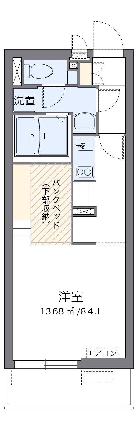 代表的な間取のため実際の間取とは異なる場合があります