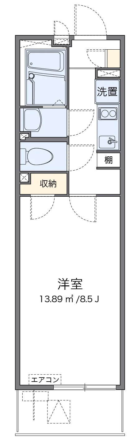 代表的な間取のため実際の間取とは異なる場合があります