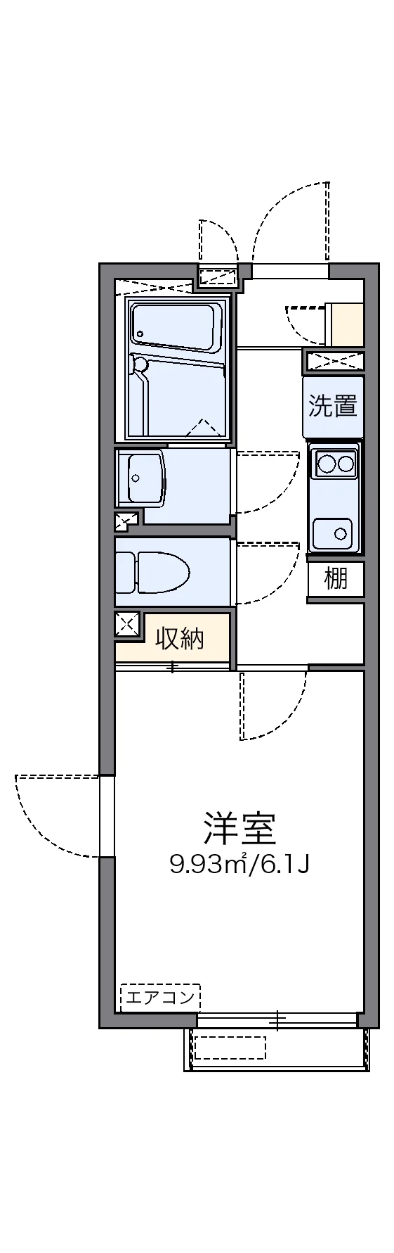 代表的な間取のため実際の間取とは異なる場合があります