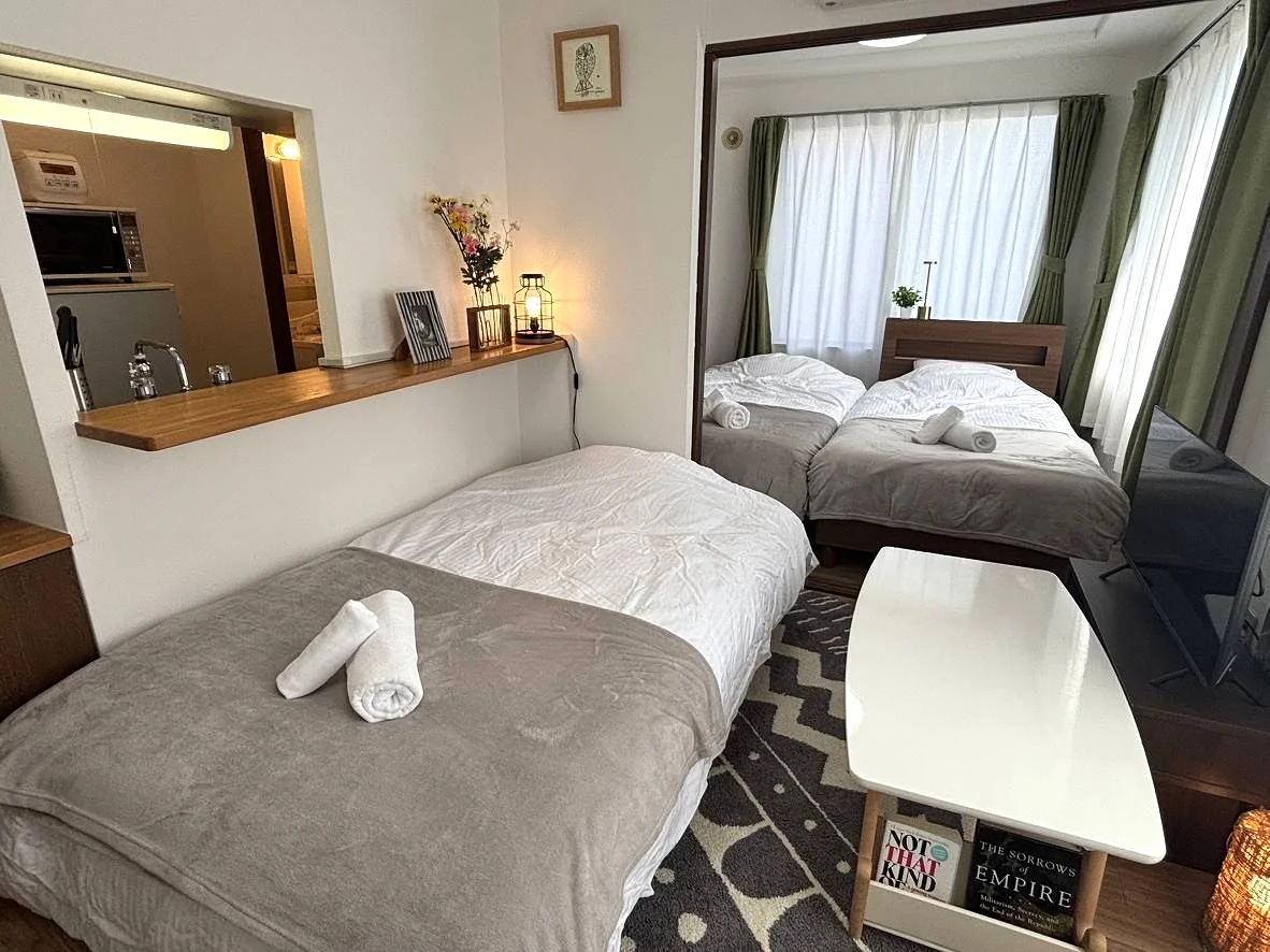 ソファベッドなので3名宿泊可能