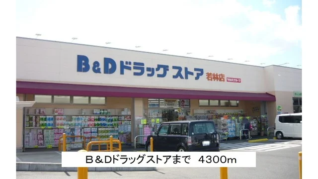 Ｂ＆Ｄドラッグストアまで4300m