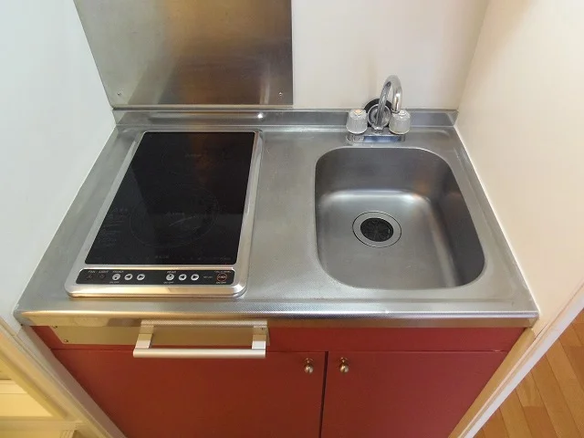 2口電気コンロ完備です