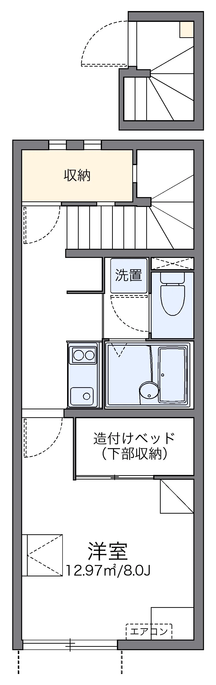 代表的な間取のため実際の間取とは異なる場合があります