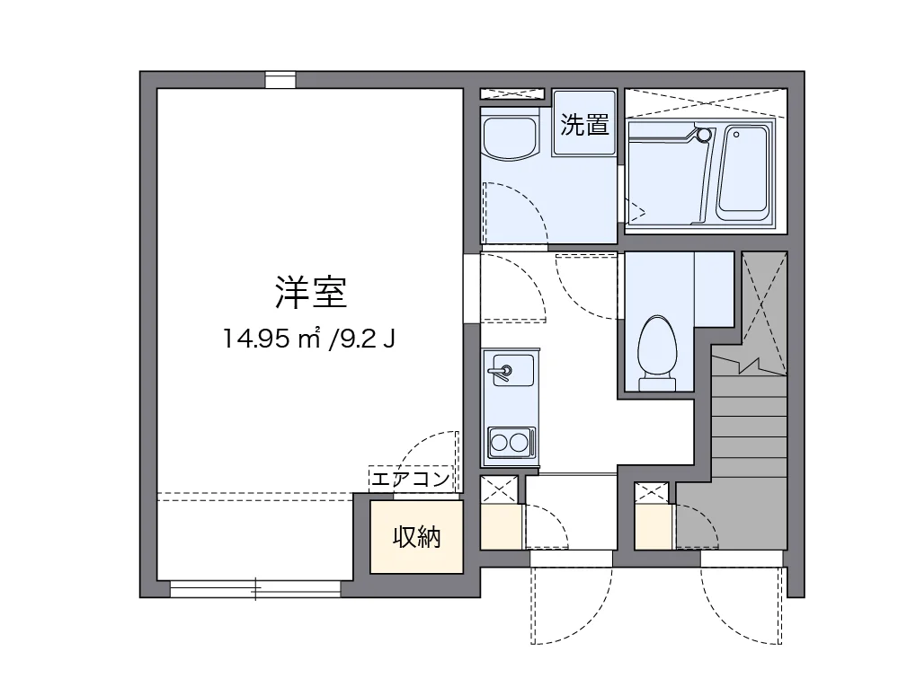 代表的な間取のため実際の間取とは異なる場合があります