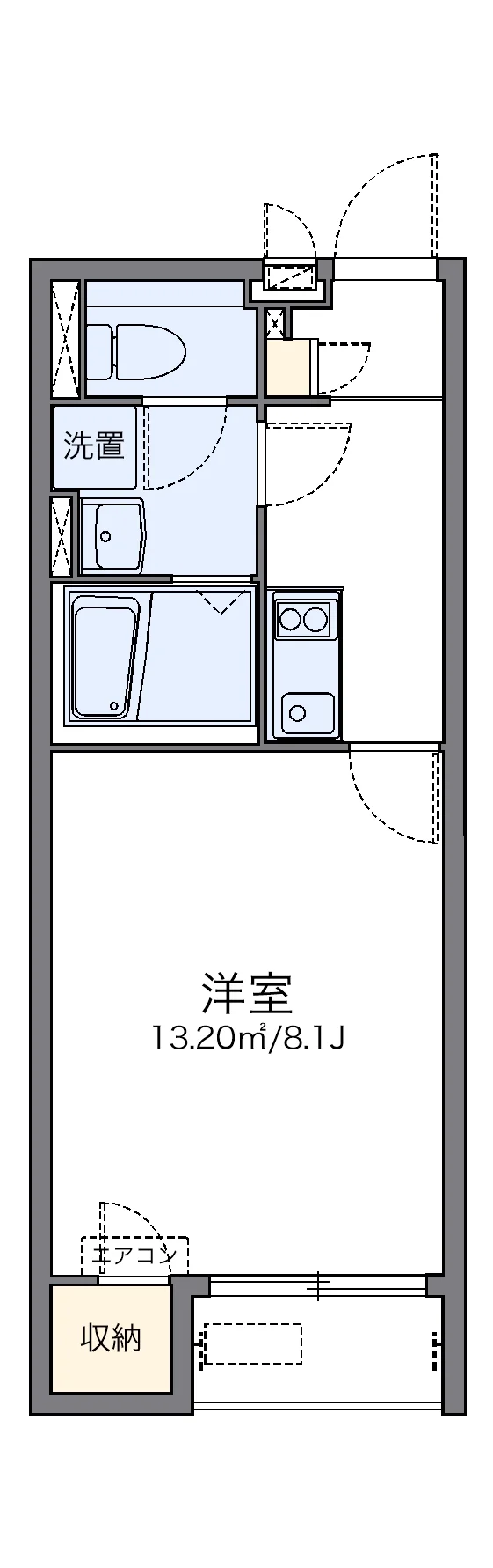 代表的な間取のため実際の間取とは異なる場合があります