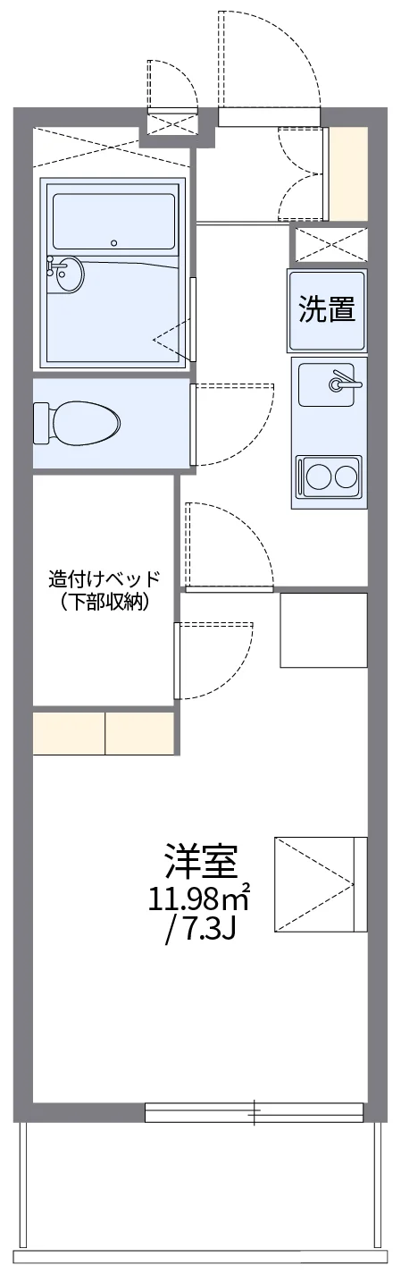 代表的な間取のため実際の間取とは異なる場合があります