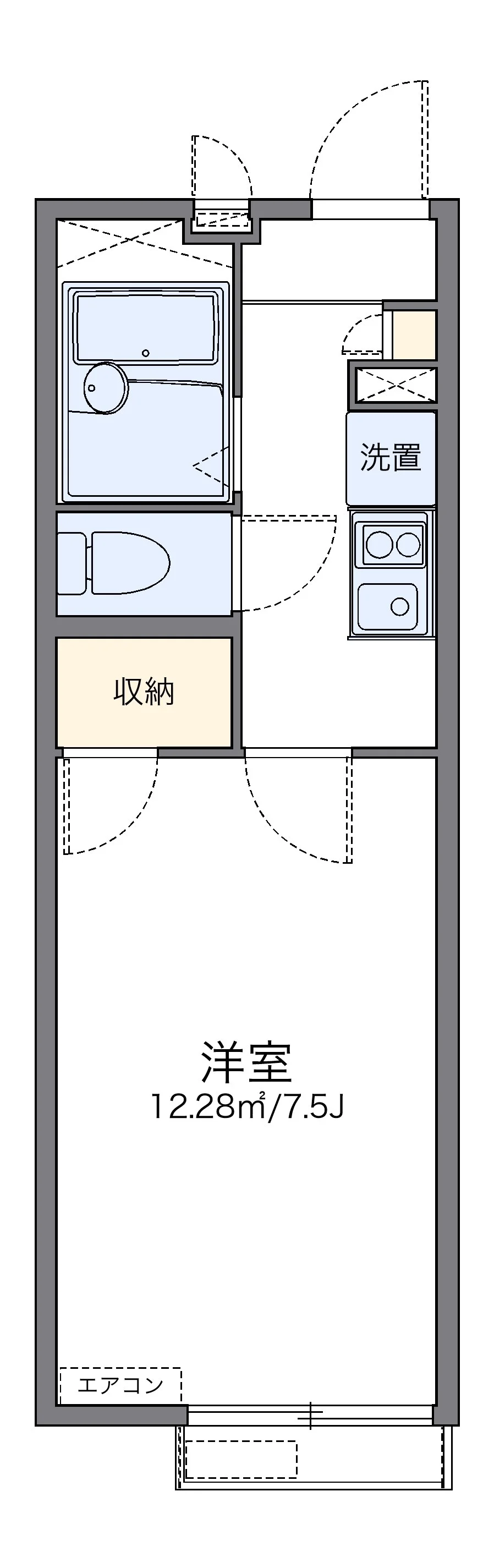 代表的な間取のため実際の間取とは異なる場合があります