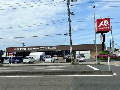 クスリのアオキ六丁の目店まで300m