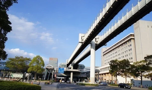 千葉都市モノレール　市役所前駅まで750m