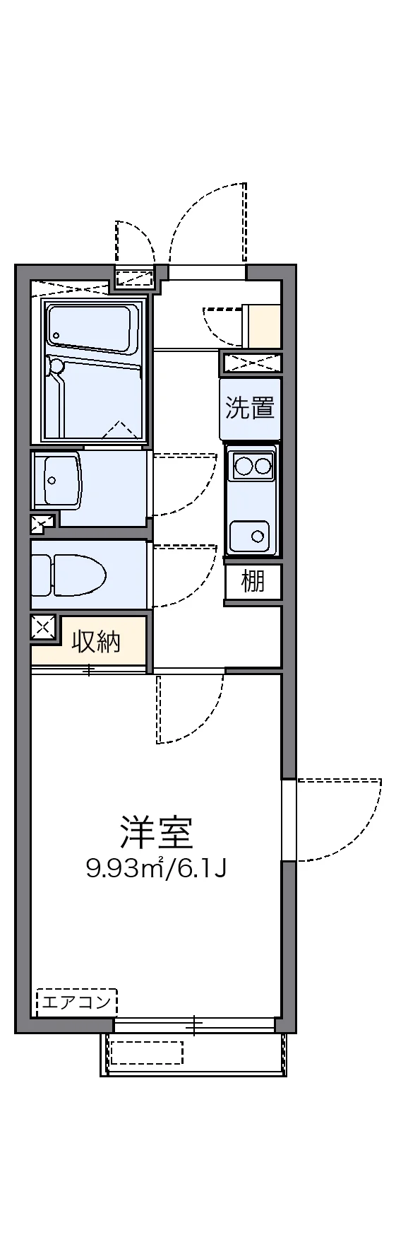 代表的な間取のため実際の間取とは異なる場合があります