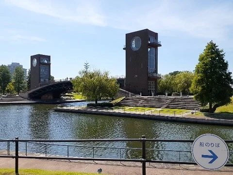 富岩運河　環水公園まで1100m