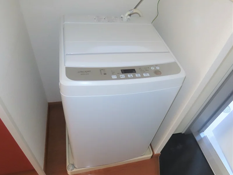 洗濯機も付いています