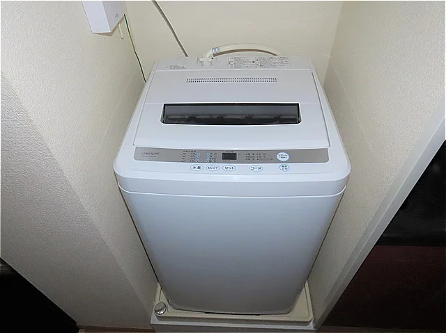 洗濯機も付いています