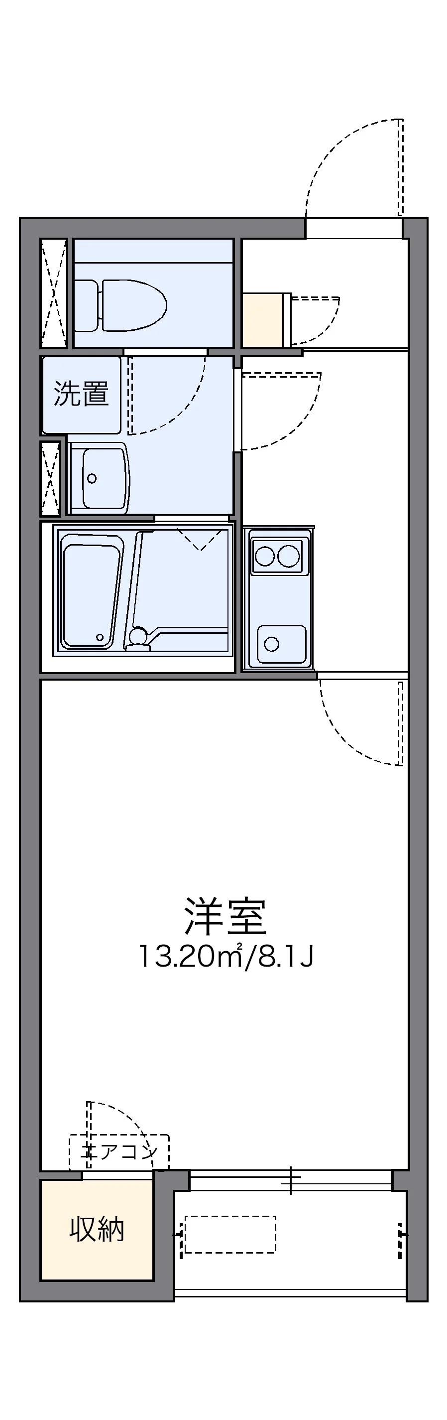 代表的な間取のため実際の間取とは異なる場合があります