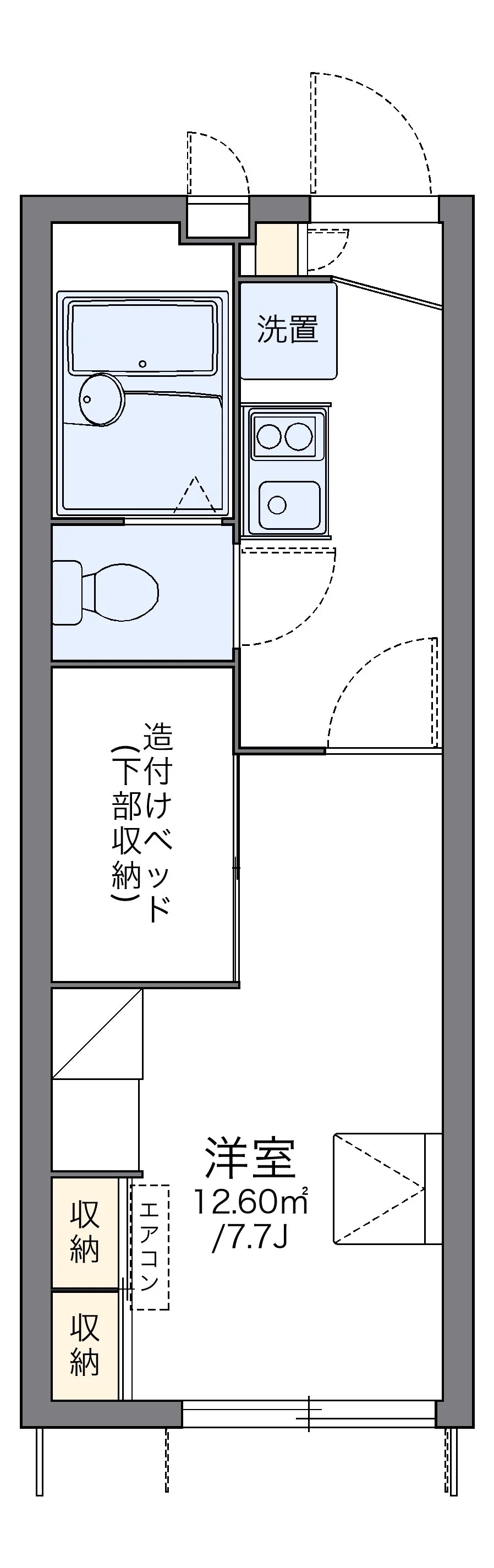 代表的な間取のため実際の間取とは異なる場合があります