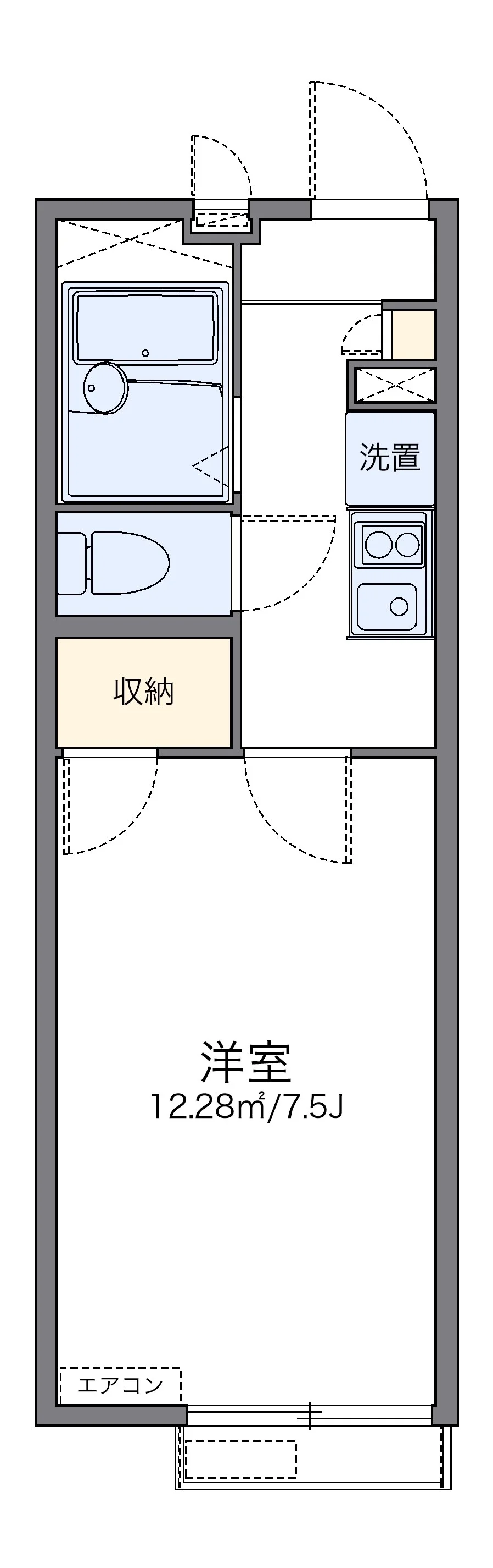 代表的な間取のため実際の間取とは異なる場合があります