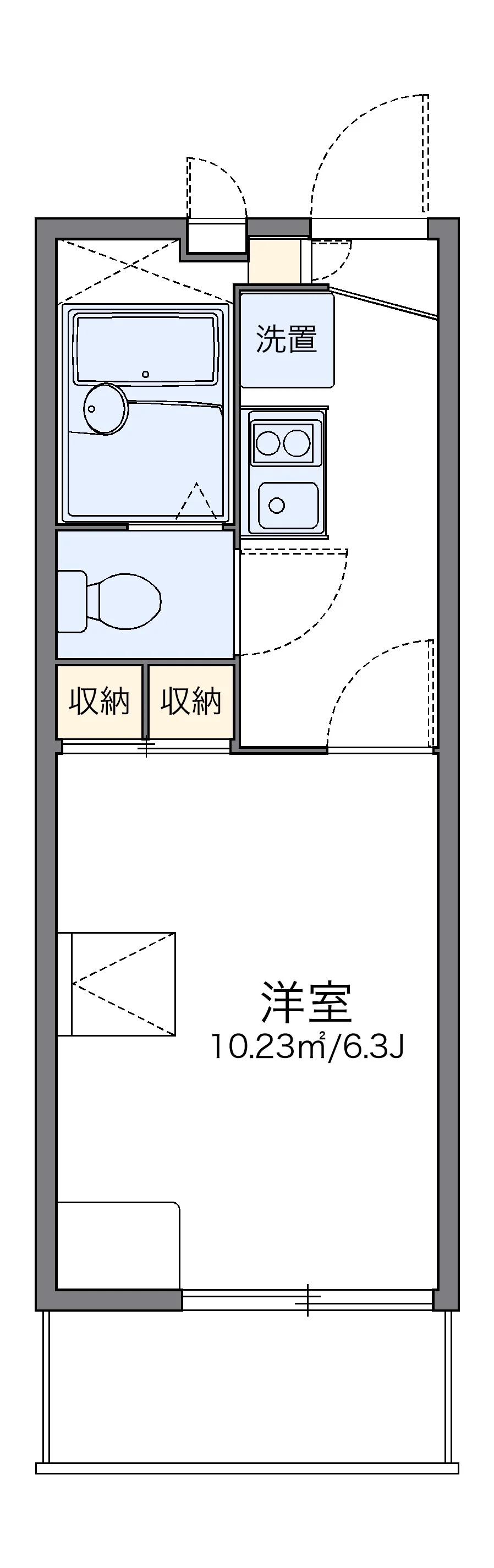 代表的な間取のため実際の間取とは異なる場合があります