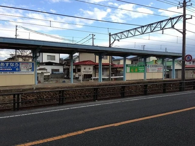 福島交通飯坂線　笹谷駅まで500m