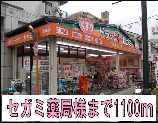 セガミ薬局様まで1100m