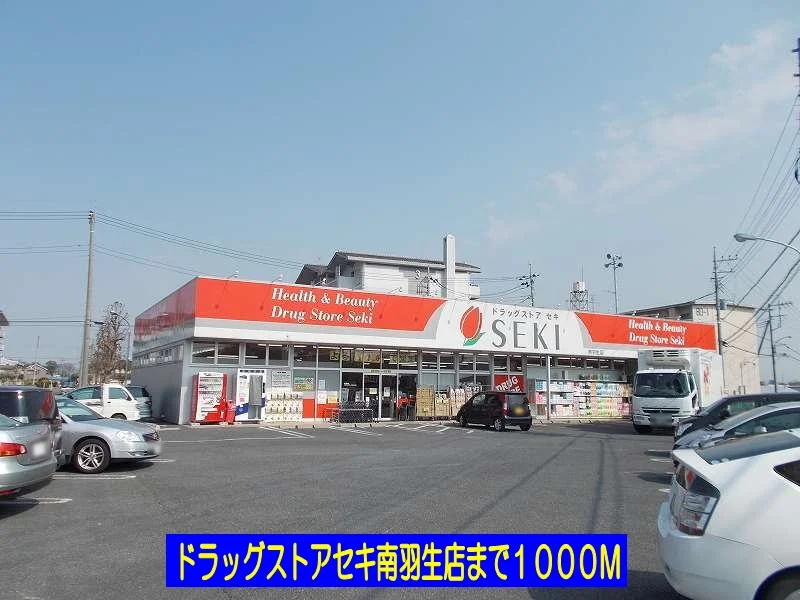 ドラッグストアセキ南羽生店まで1000m
