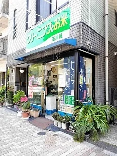 クリーニングとお米　玉川屋まで169m