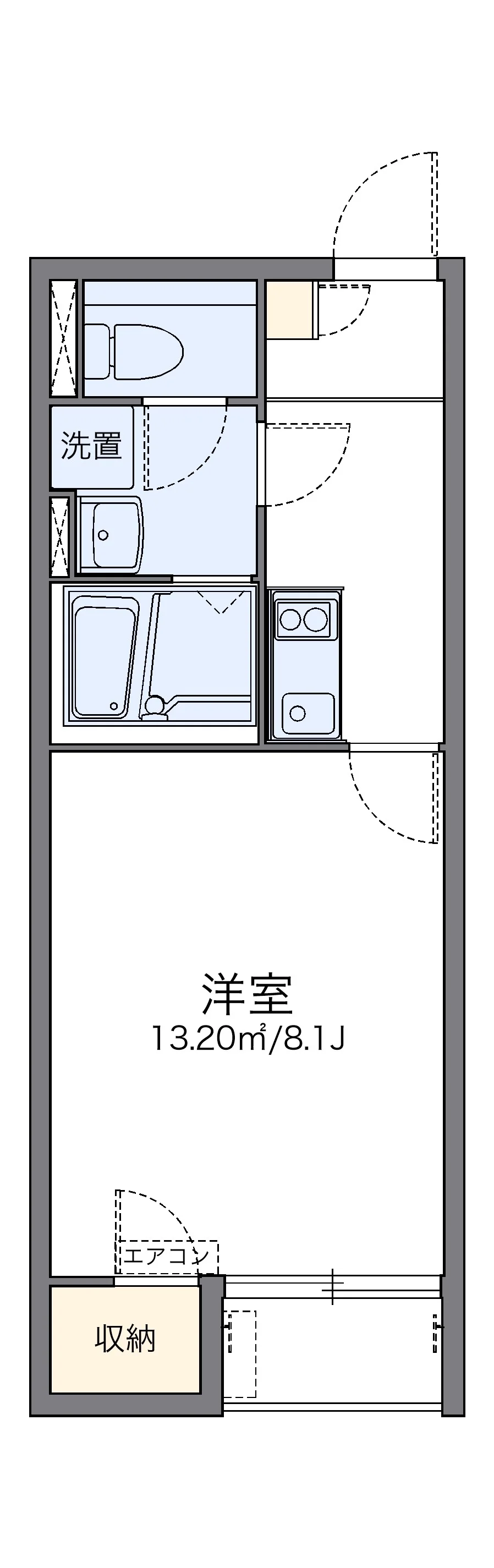 代表的な間取のため実際の間取とは異なる場合があります
