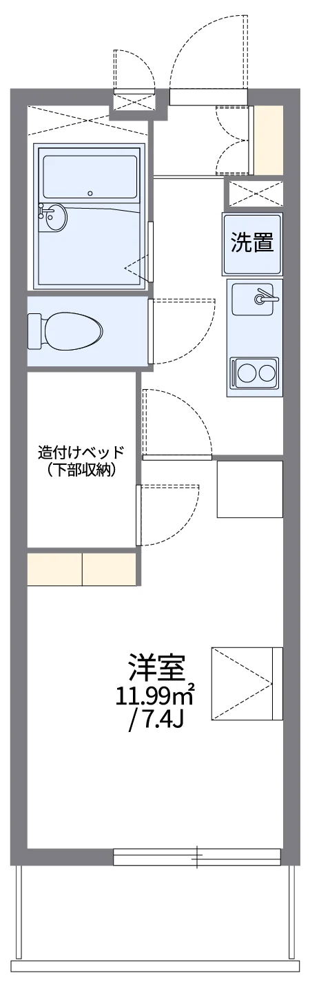 代表的な間取のため実際の間取とは異なる場合があります