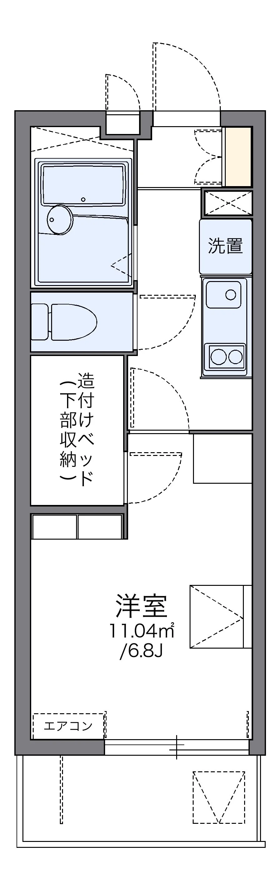 代表的な間取のため実際の間取とは異なる場合があります