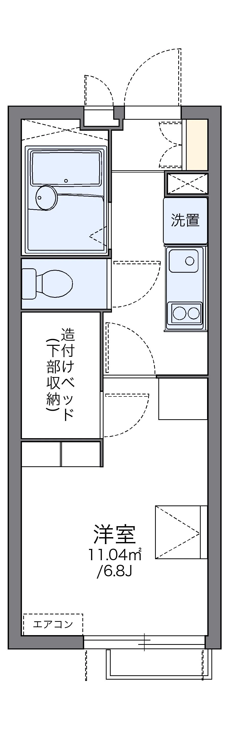 代表的な間取のため実際の間取とは異なる場合があります