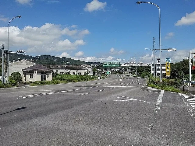 大分空港道路入口まで700m