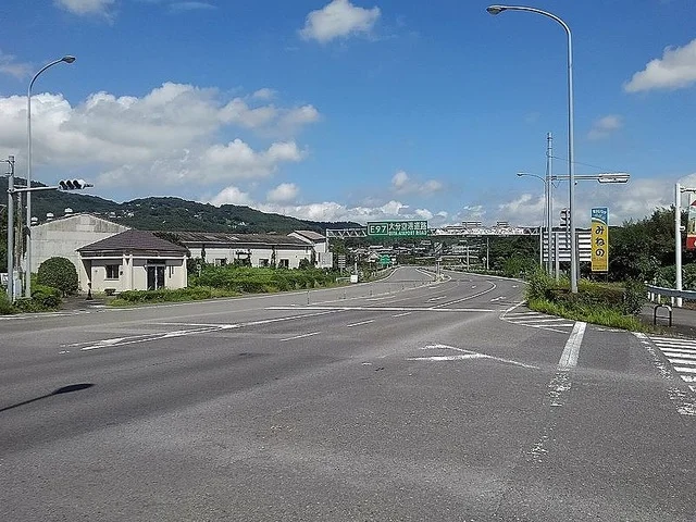 大分空港道路入口まで900m
