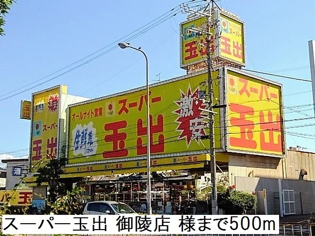 スーパー玉出 御陵店様まで500m