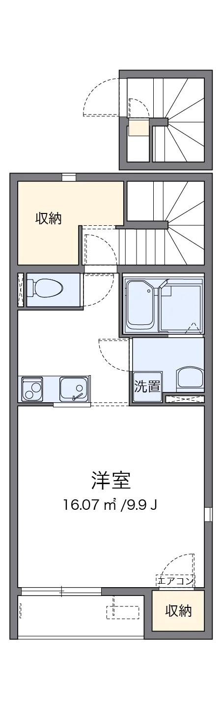 代表的な間取のため実際の間取とは異なる場合があります
