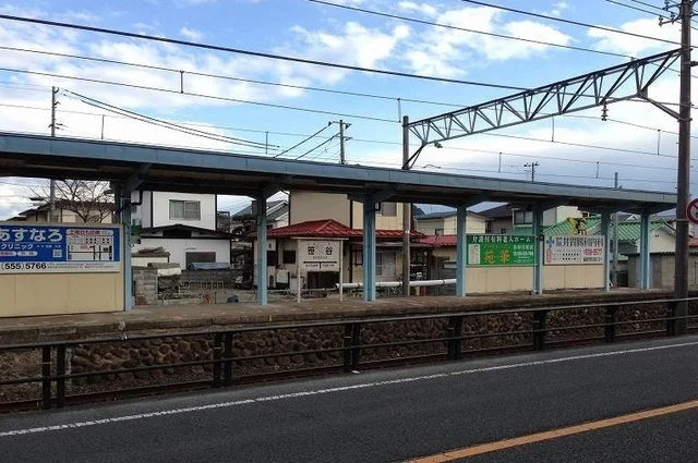 福島交通　飯坂線笹谷駅まで500m