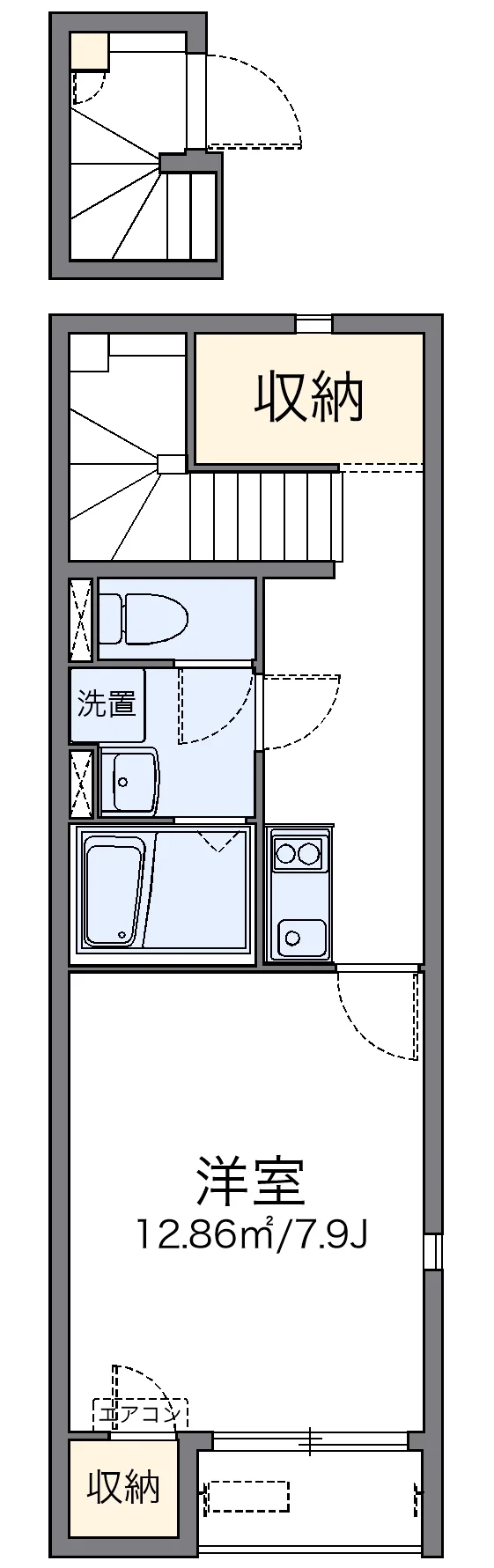 代表的な間取のため実際の間取とは異なる場合があります