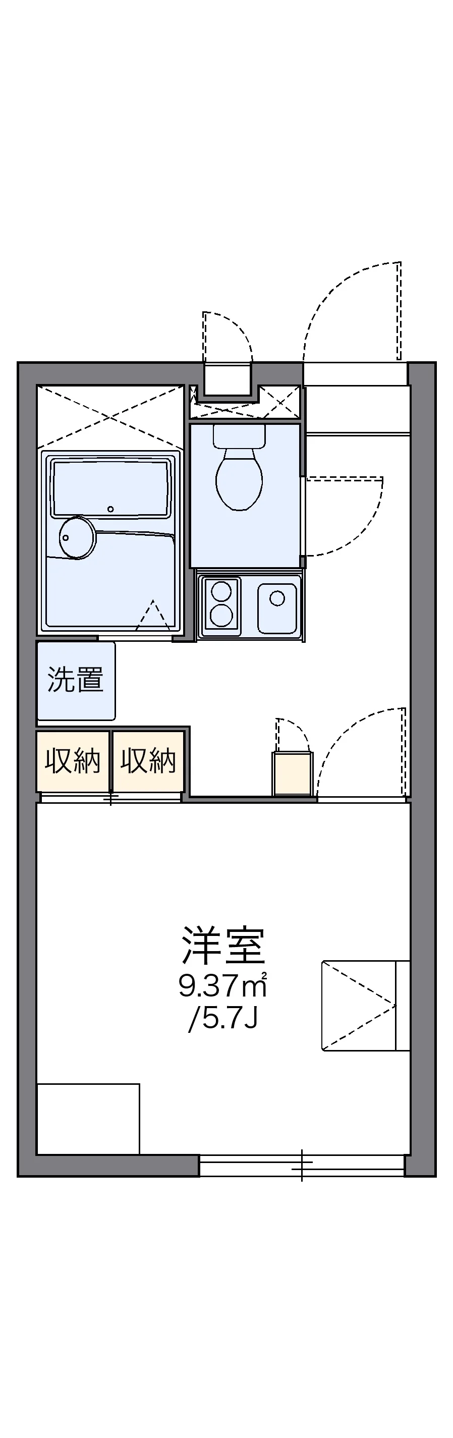 代表的な間取のため実際の間取とは異なる場合があります