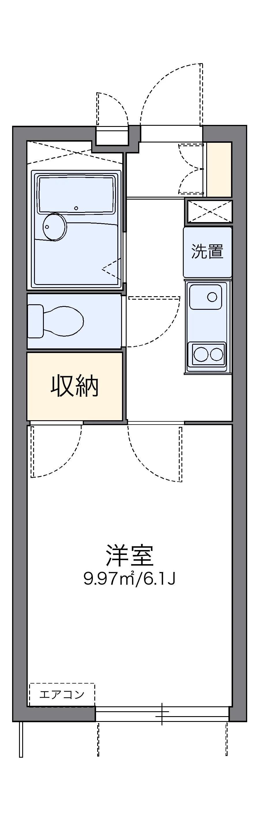 代表的な間取のため実際の間取とは異なる場合があります