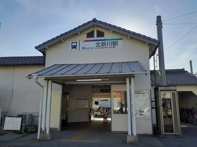 名鉄三河線　北新川駅まで2400m