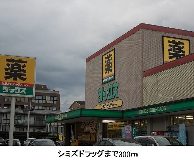 シミズドラッグまで300m