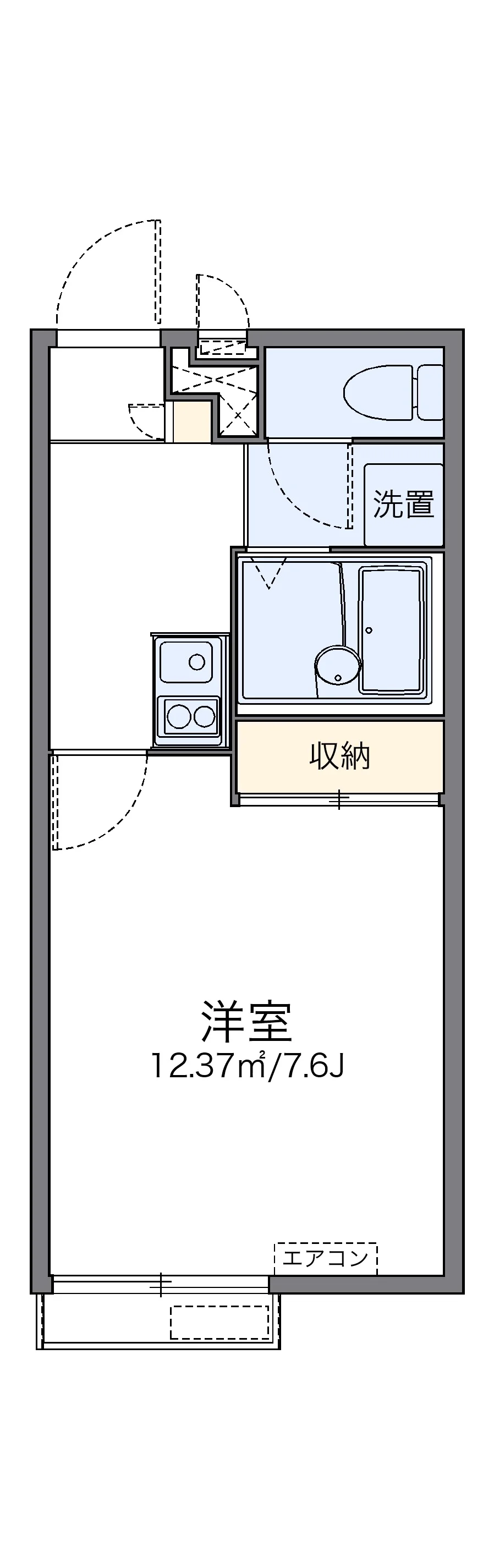 代表的な間取のため実際の間取とは異なる場合があります