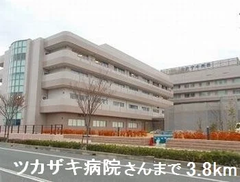 ツカザキ病院さんまで3800m