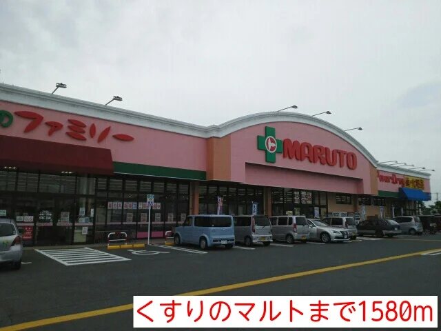 くすりのマルトまで1580m