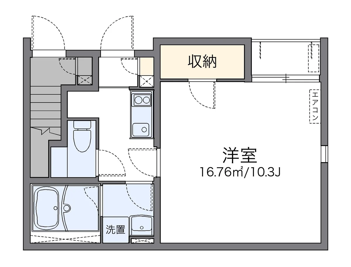 代表的な間取のため実際の間取とは異なる場合があります