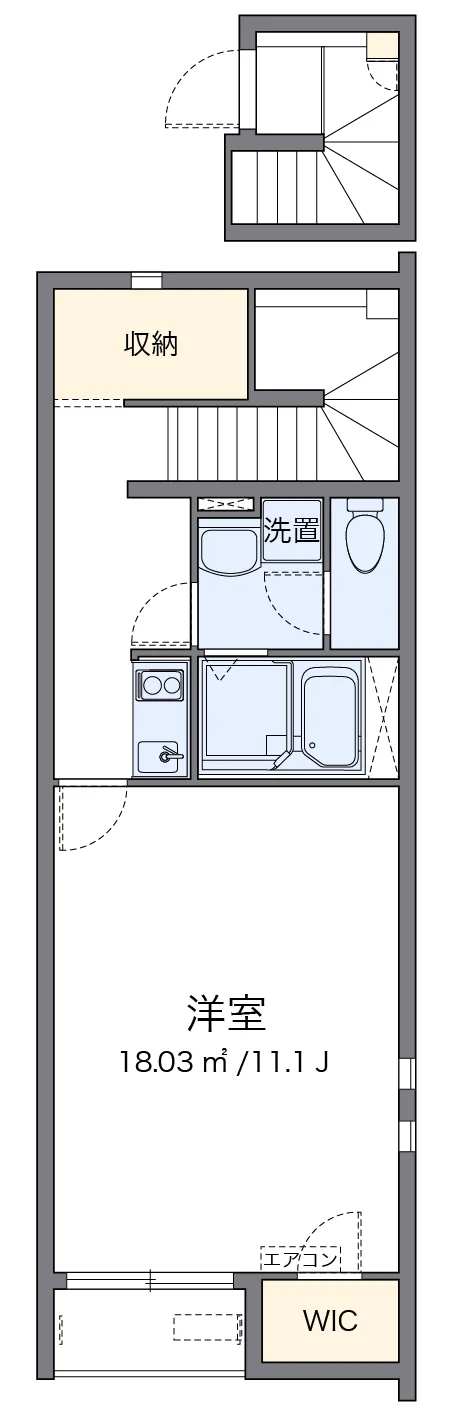 代表的な間取のため実際の間取とは異なる場合があります
