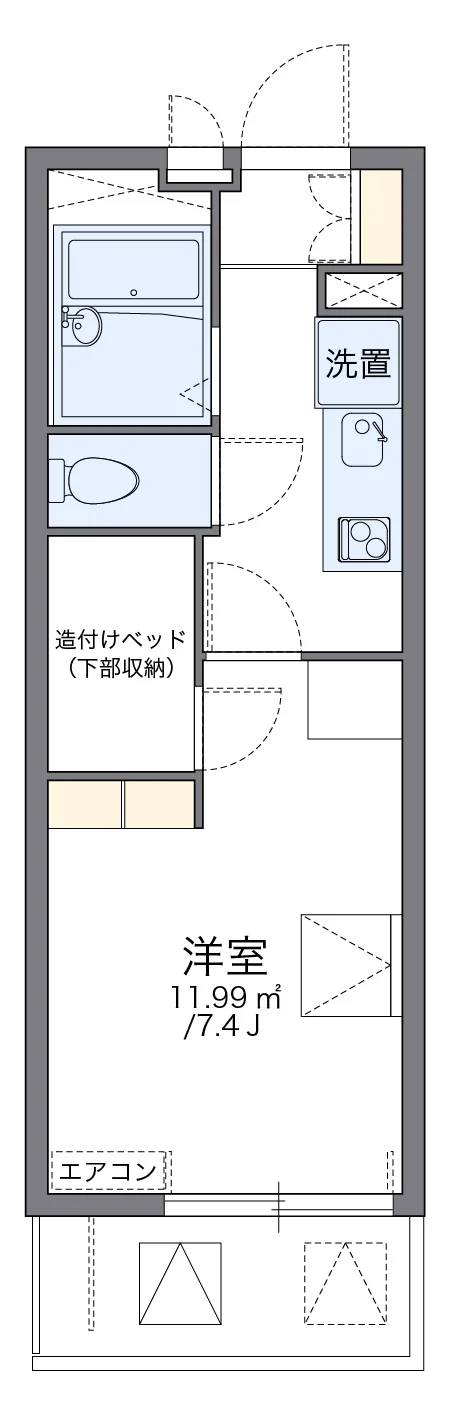 代表的な間取のため実際の間取とは異なる場合があります